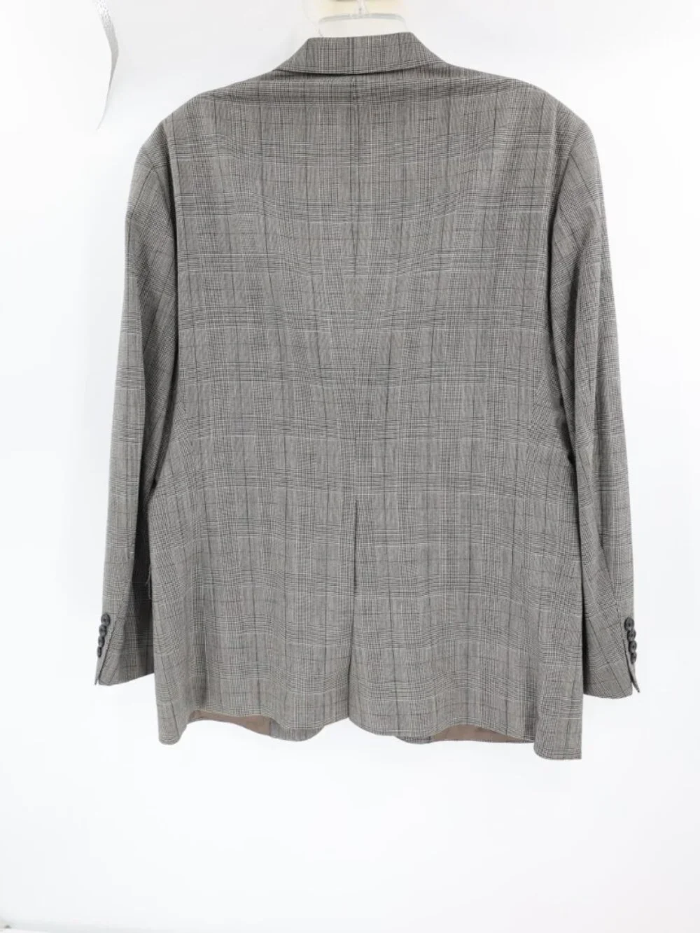 VTG Polo Ralph Lauren university Sport Coat Mens 44 Virgin Wool Plaid windowpane